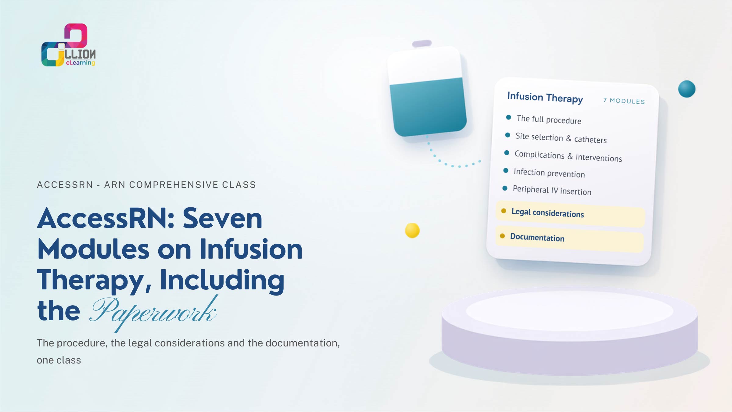 AccessRN: Seven Modules on Infusion Therapy, Including the Paperwork