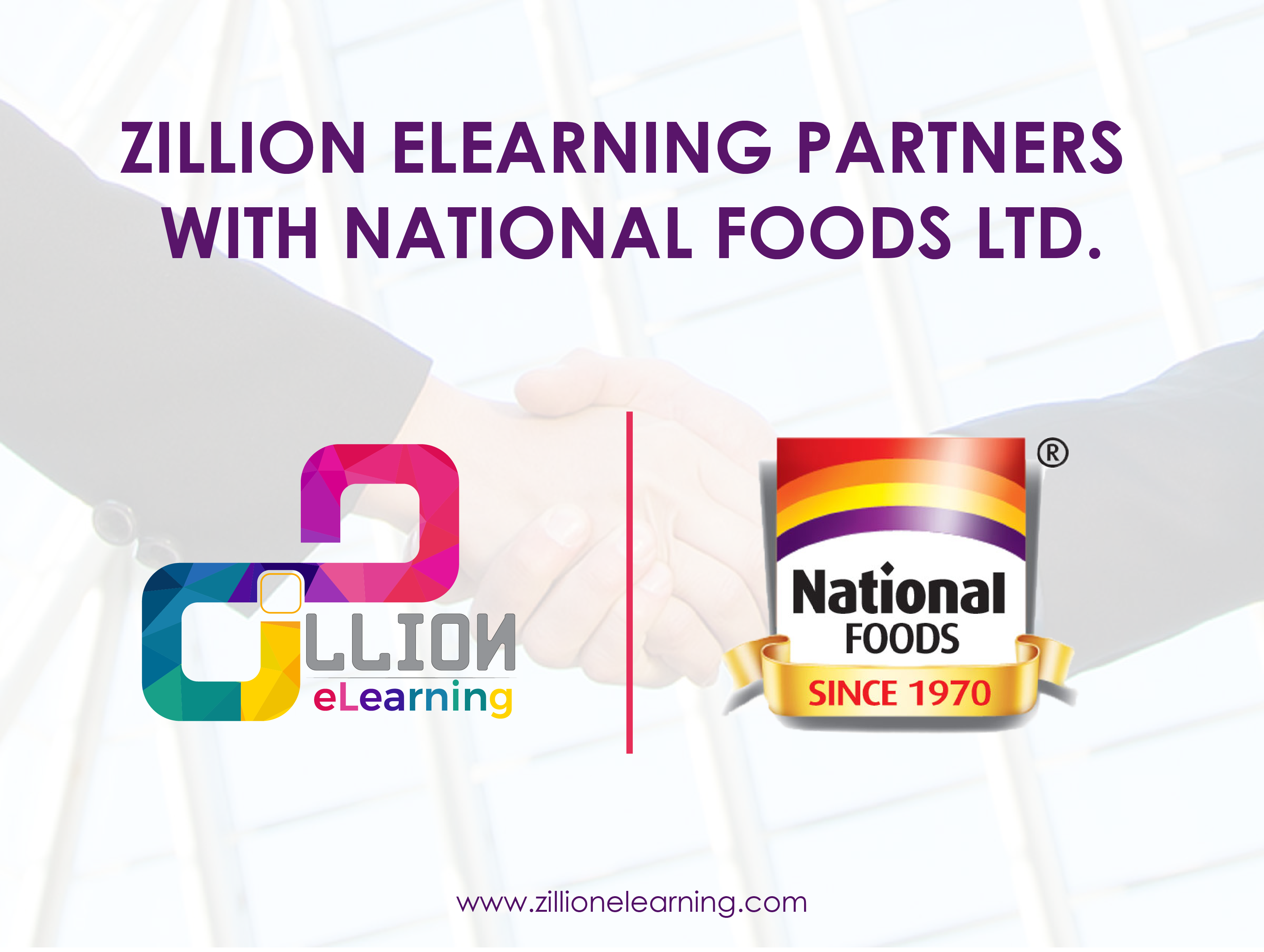 Zillion eLearning and National Foods ltd. Announces Strategic Partnership
