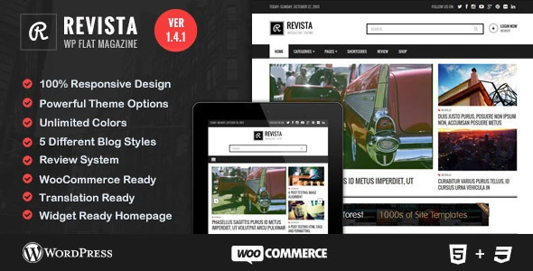 Revista – Flat Magazine WordPress Theme