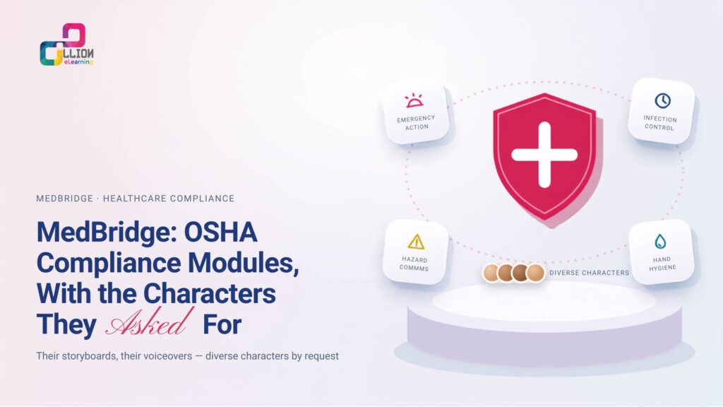 MedBridge: OSHA Compliance Modules, With the Characters They Asked For Their storyboards